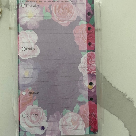 NWOT Agenda PLANNER Faux Leather DUSTY ROSE - Picture 8 of 12